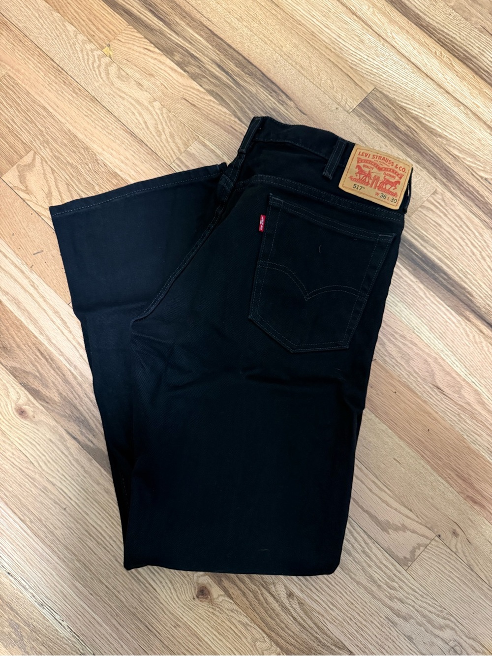 Levi's Men's Black 517 36x30 Classic Straight Jeans